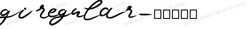 GI Regular字体转换